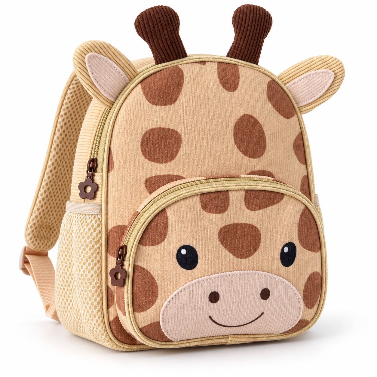 Béa Collection giraffe backpack front view